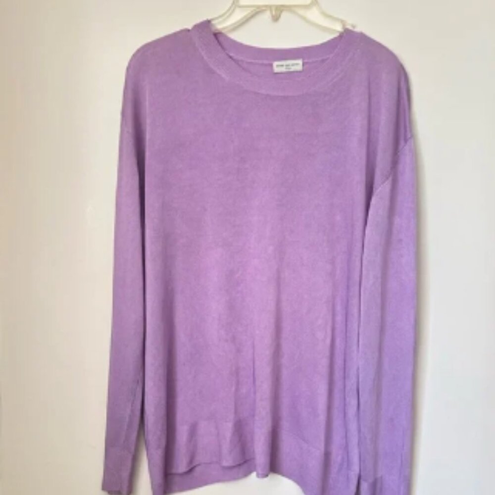 Dries Van Noten Wmns Lilac Lightweight Sweater Top ~L